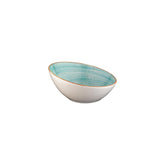 Aqua dia.8.75" h:3" 29 oz. Round Blue Vitrified Bowl